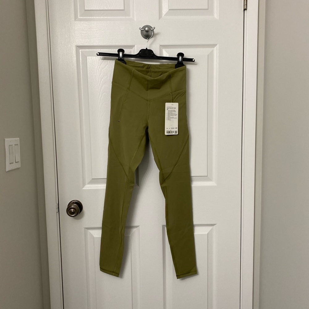 Lululemon Fine Force High-Rise Tight 28” Bronze Green